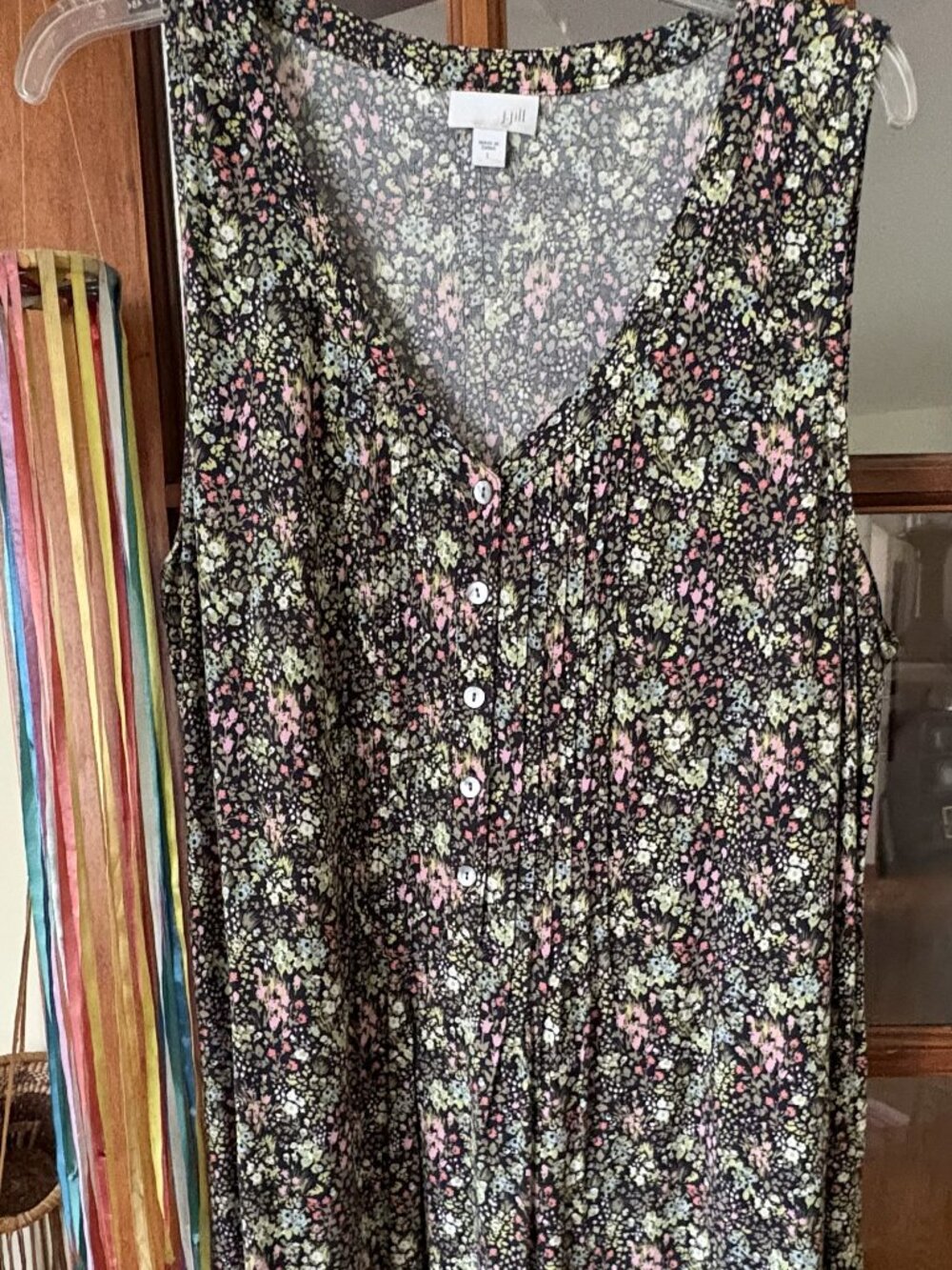 JJill 100% Rayon sleeveless dress, size L